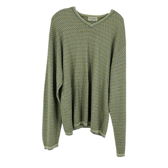 Tricots St. Raphael Other - Tricots St Raphael V-neck Sweater Mens XXL Long-sleeve Pullover Cotton R…